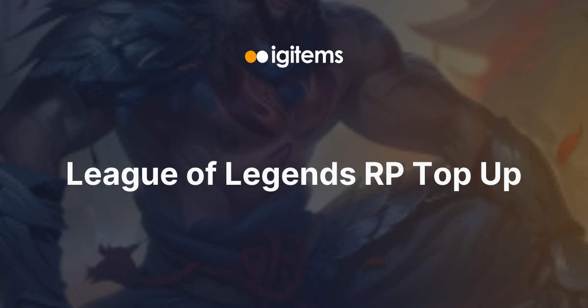 League of Legends RP Top Up Buy LoL Riot Points igitems